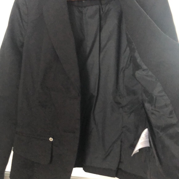 Black cotton mix blazer, edc by Esprit, M, worn once, 2 fake pockets in front, - Picture 4 of 10
